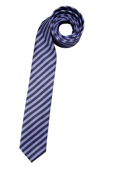 VENTI Krawatte extra lang aus reiner Seide Streifen hellblau preisreduziert