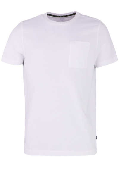 CAMEL ACTIVE T-Shirt Halbarm Rundhals Logo-Stick Brusttasche wei preisreduziert