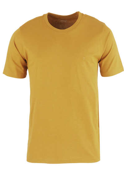 CASAMODA T-Shirt mit Rundhals reine Baumwolle gelb preisreduziert